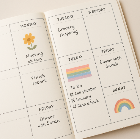 주간 다이어리 꾸미기 아이디어 5가지