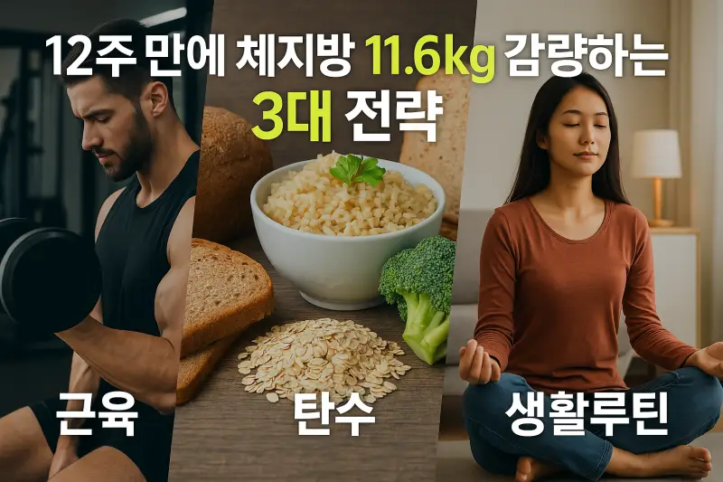 체지방만 11.6kg 빠지는 12주! 이 3가지만 바꾸면 됩니다