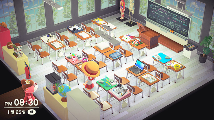 모동숲 해피홈 파라다이스 학교