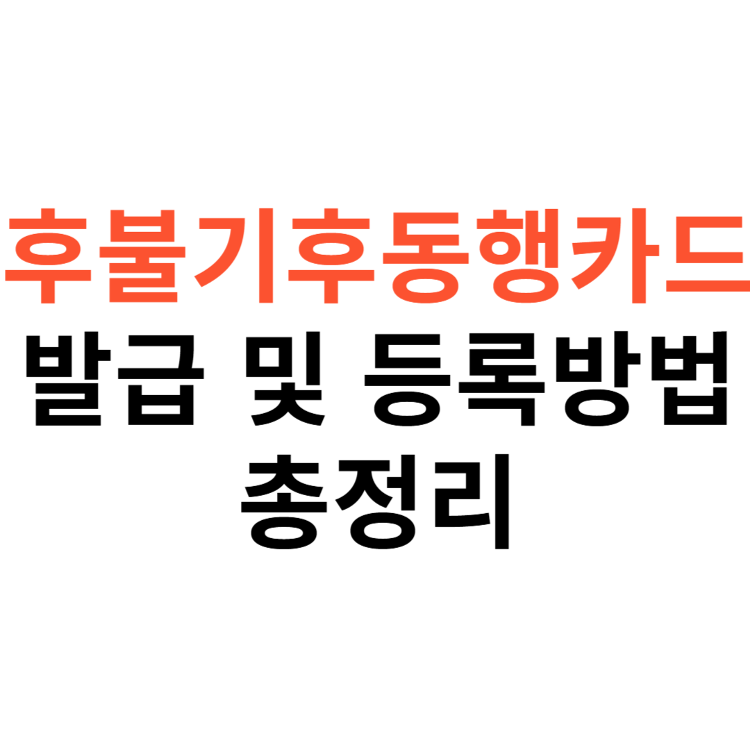 후불 기후동행카드