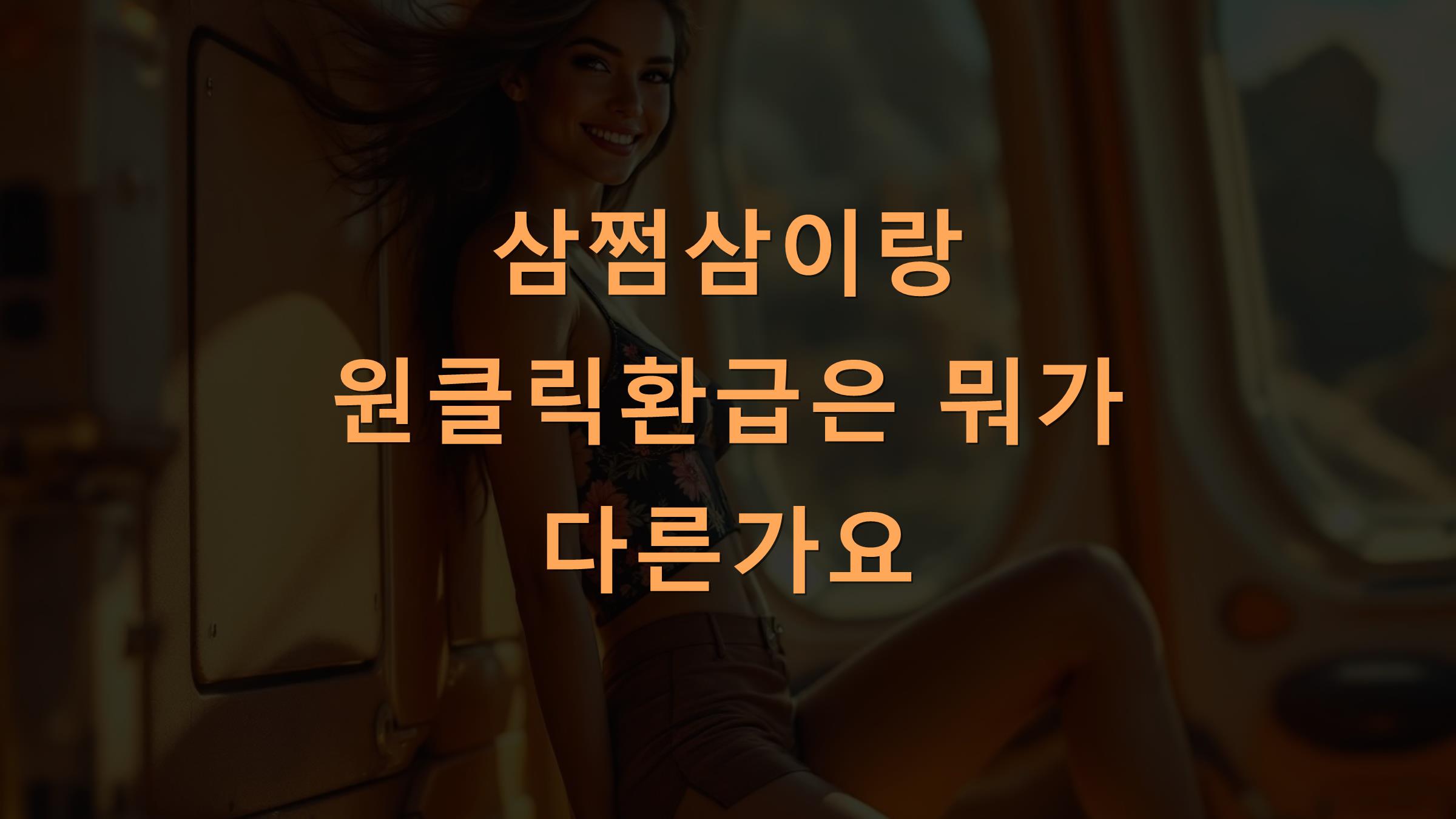 삼쩜삼이랑 원클릭환급은 뭐가 다른가요