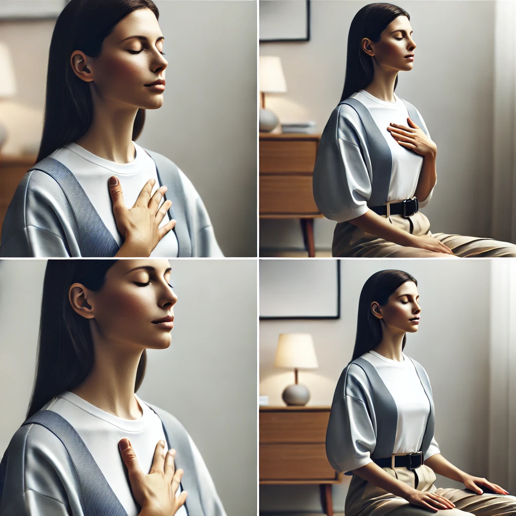 심호흡과 짧은 명상 이미지