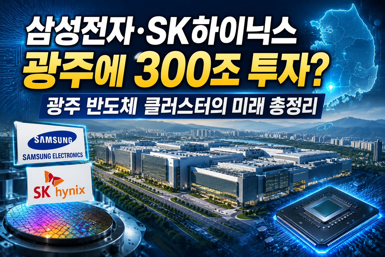 삼성전자·SK하이닉스 광주에 300조 투자 광주 반도체 클러스터의 미래 총정리 관련 사진