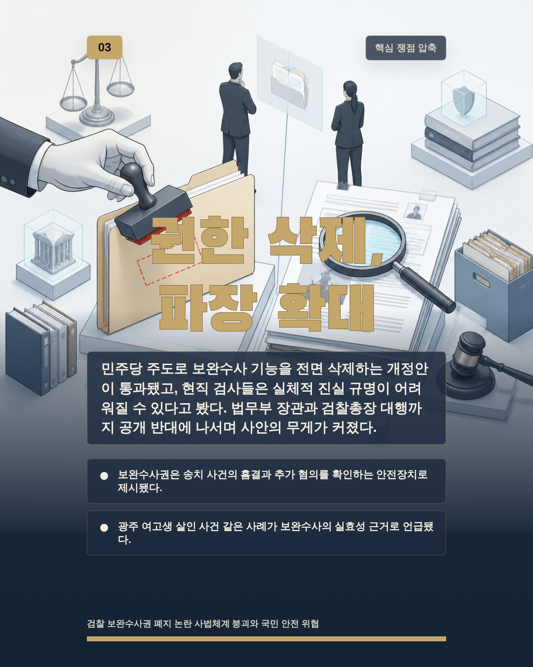 권한 삭제, 파장 확대
