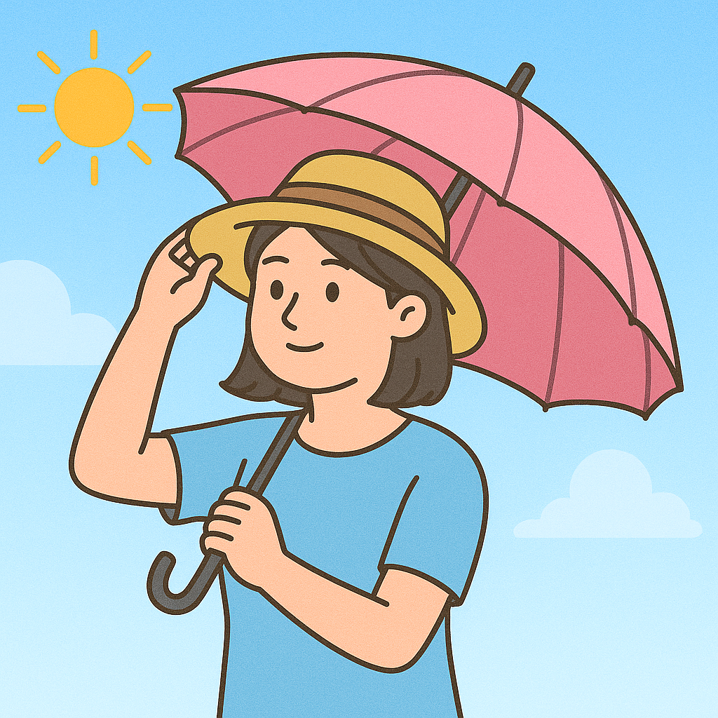햇볕 피하기