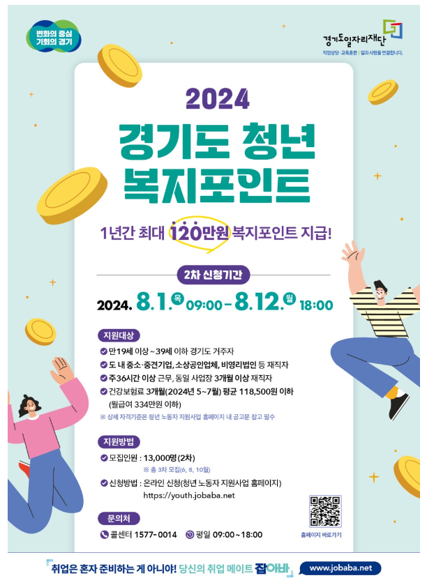 경기도 청년 복지포인트 신청대상 사용처