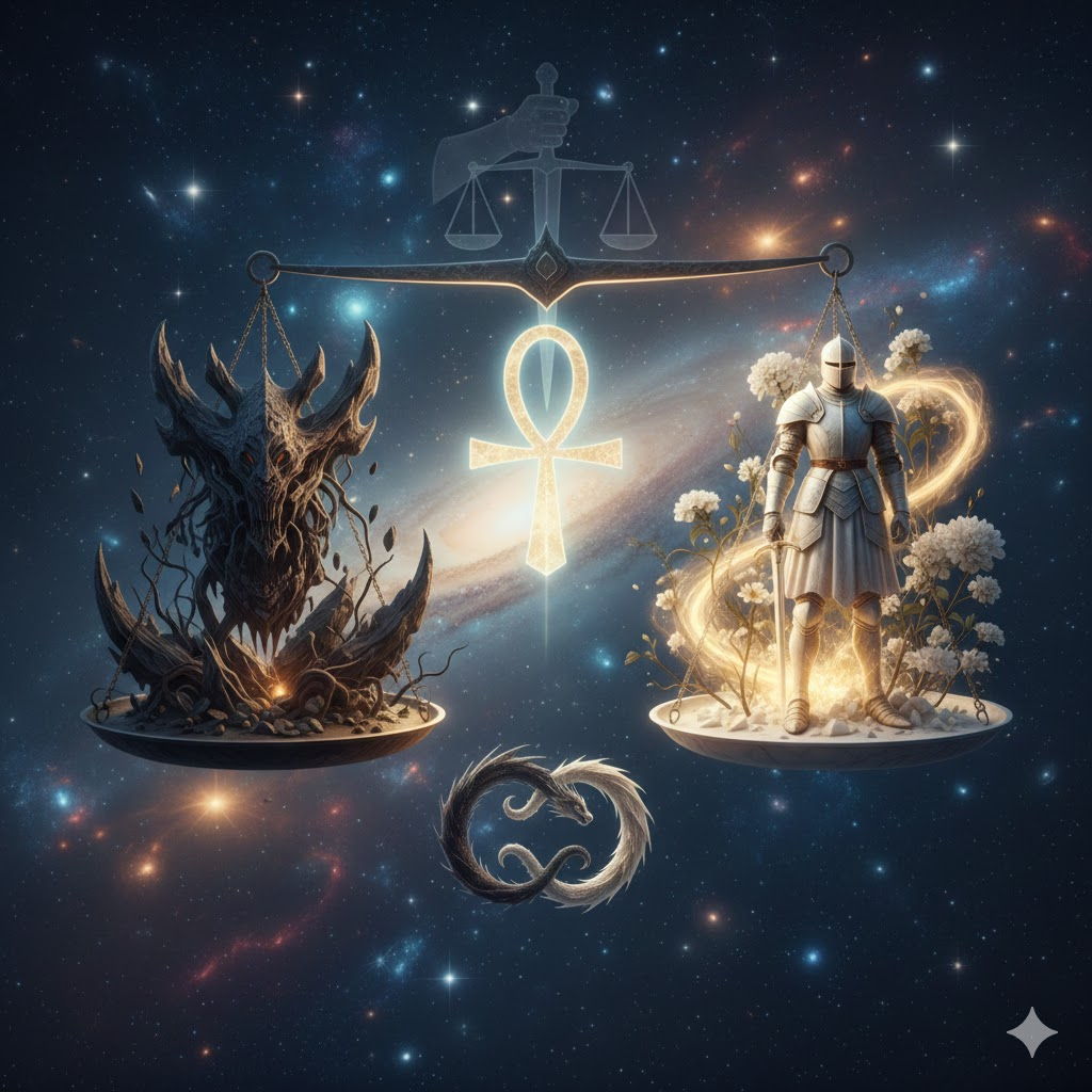 선악의 대가가 결국 맞춰지는 균형과 정의의 상징