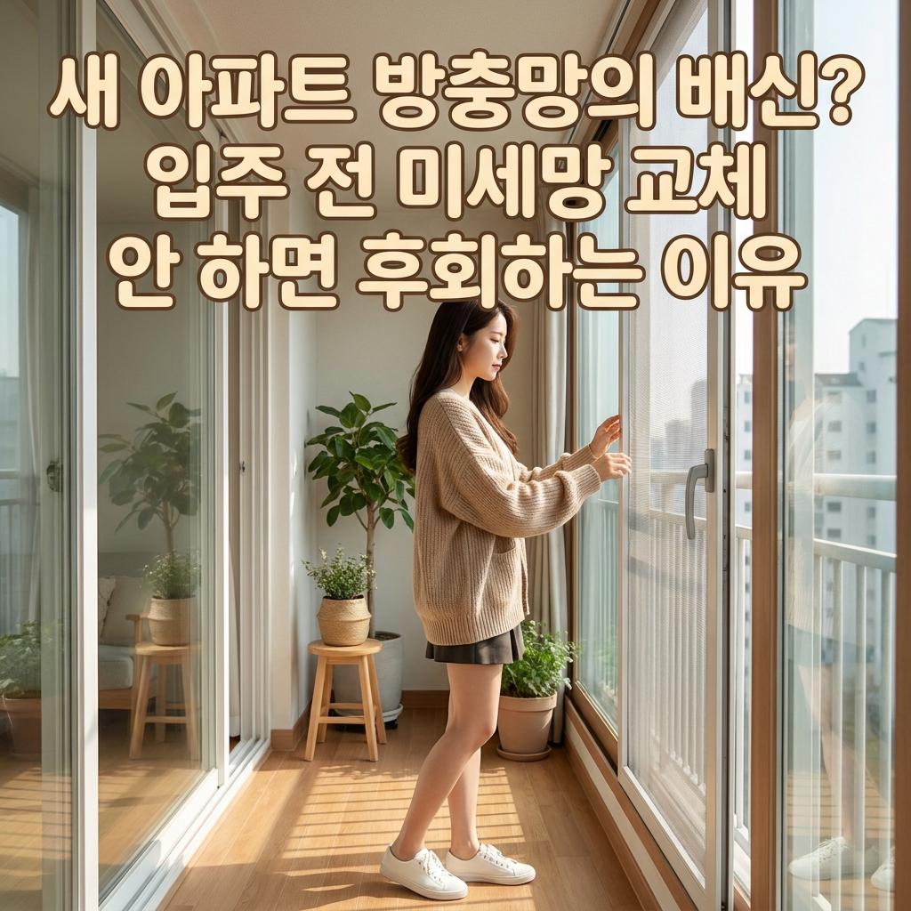 수원성 중흥S-클래스 입주 전 필수 체크! 미세방충망 교체로 날벌레 차단하고 호흡기 건강 지키는 법