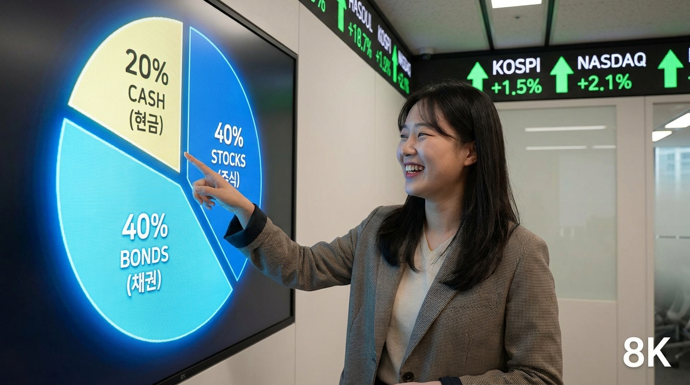 5,000만 원 종잣돈을 주식과 채권 등으로 분산 투자하는 포트폴리오 예시