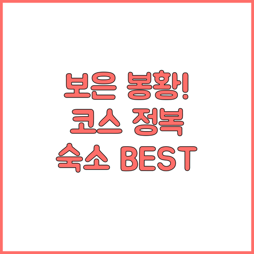 충북 보은 봉황저수지 산책로 코스 정..