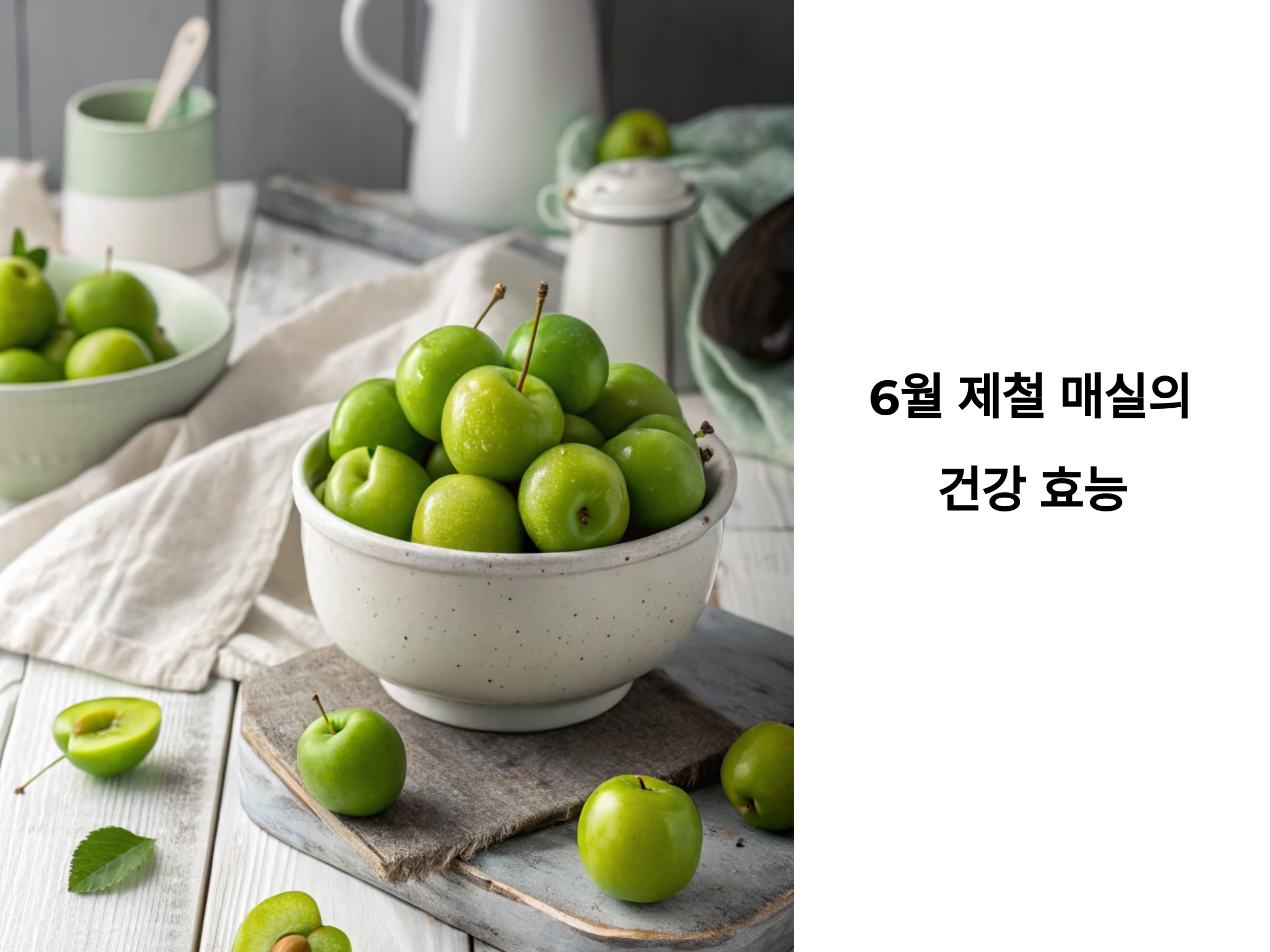 매실요리, 풋매실보관법, 매실장아찌, 장건강, 입맛돋우는과일