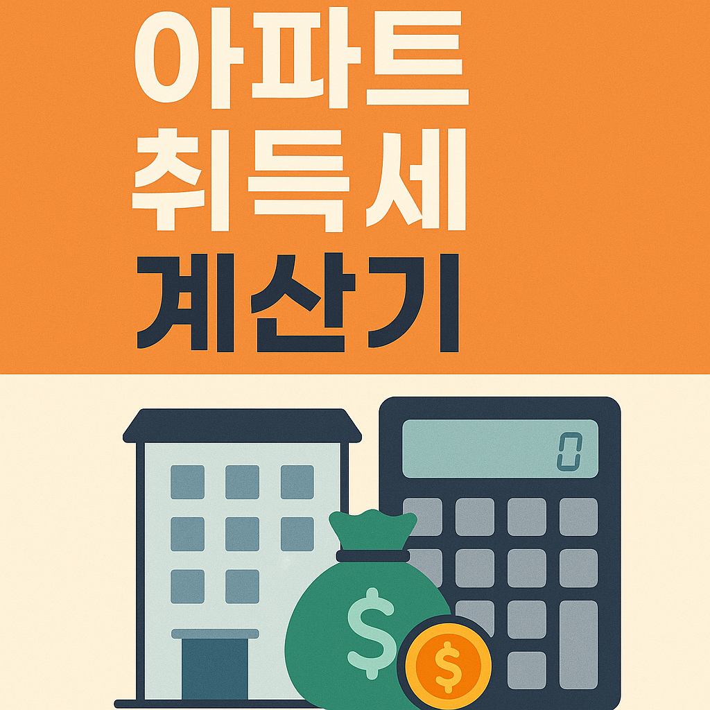 아파트 취득세 계산기 활용방법