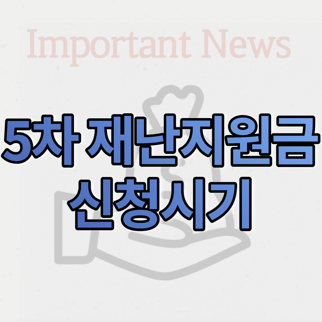 5차재난지원금 썸네일 사진