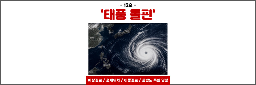 태풍 돌핀 예상경로
