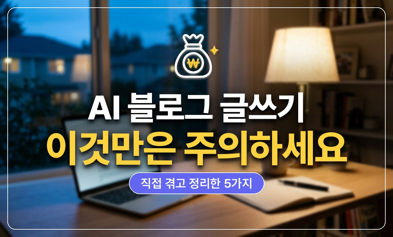 AI 블로그 글쓰기 주의사항 썸네일