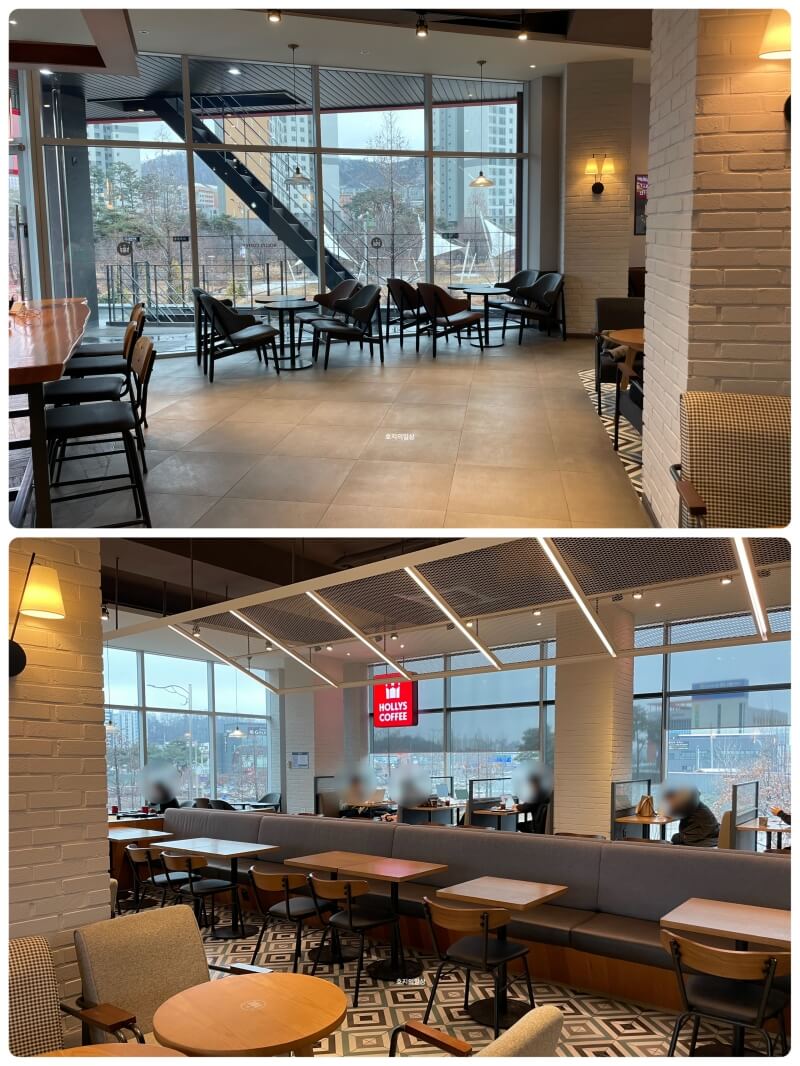 1번 국도 오산 카페 할리스 오산대역 DT점 - 2층 좌석