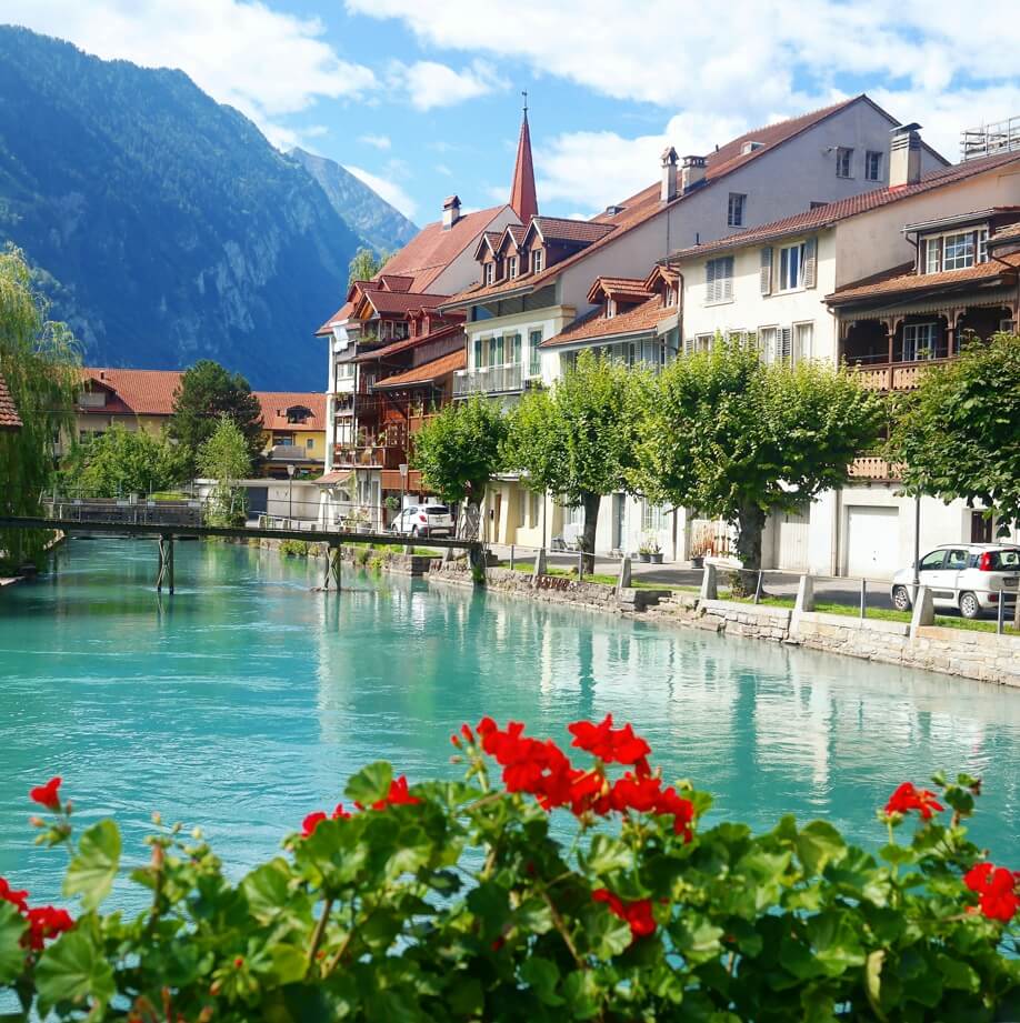 인터라켄 도심가 사진