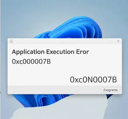 응용 프로그램 실행 오류 0xc000007b-1