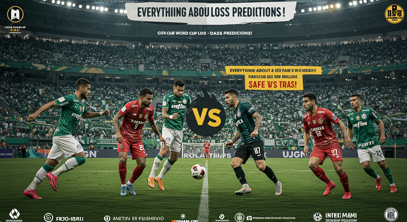 🚨 FIFA 클럽 월드컵 빅매치! 인터 마이애미 vs SE 파우메이라스, 승무패 예측의 모든 것! 🚨