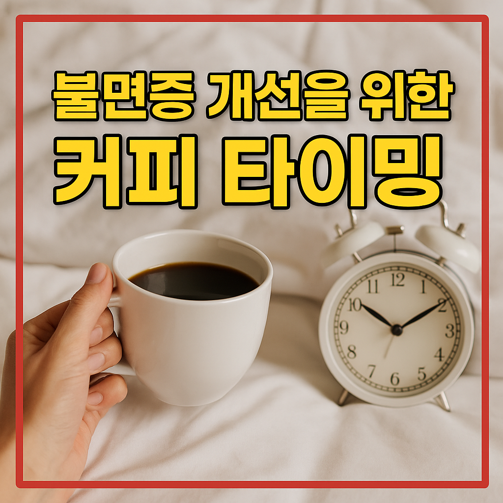 불면증 개선을 위한 커피 타이밍