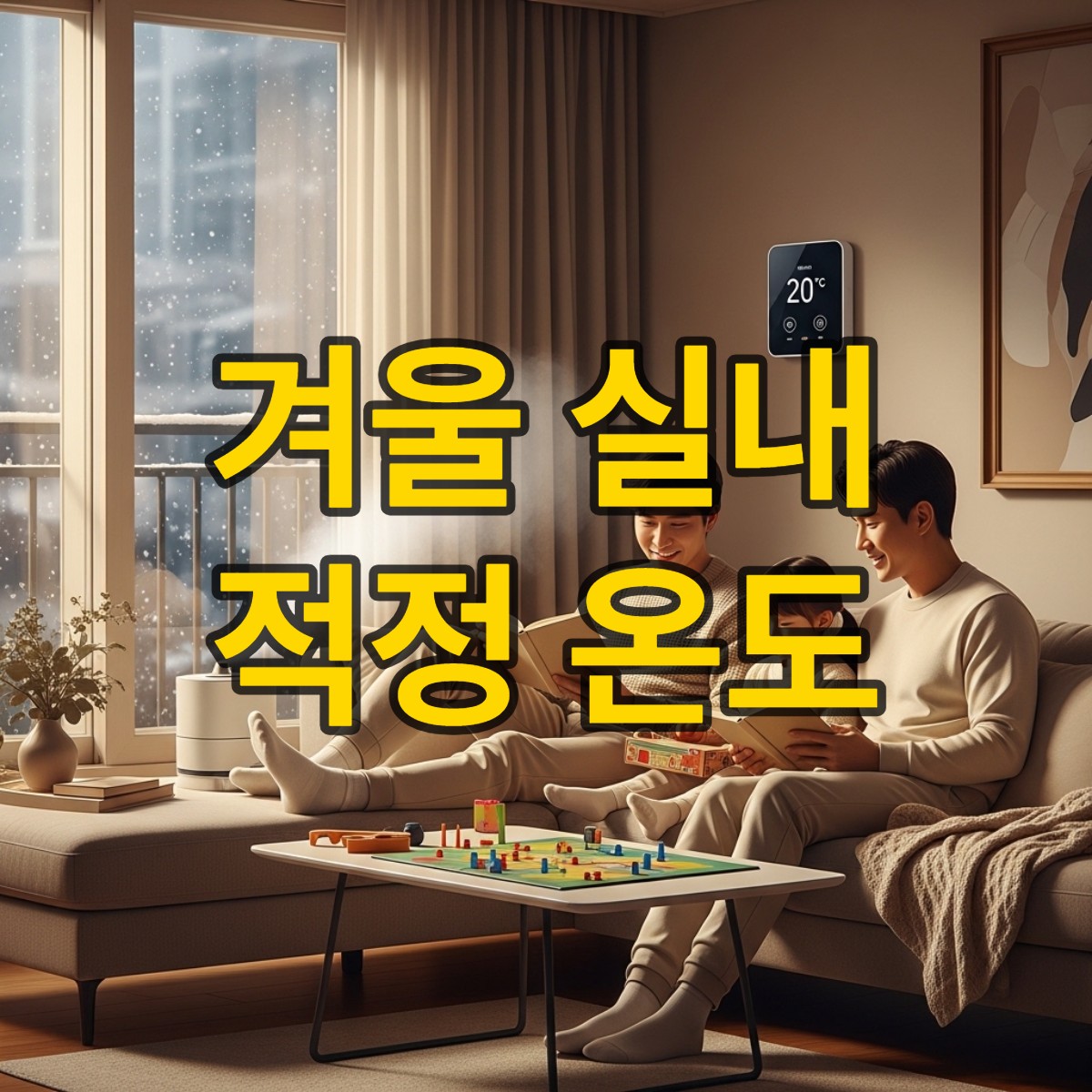 겨울철 실내적정온도 몇 도가 적당할까?
