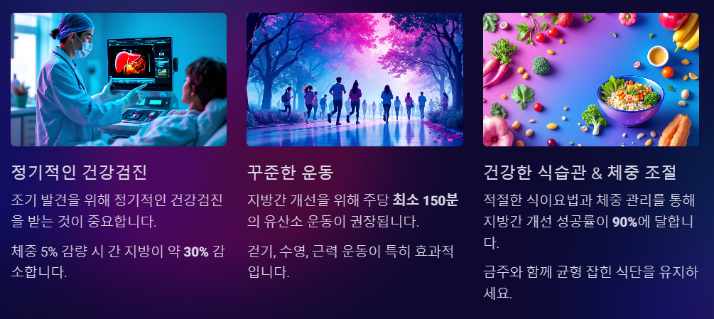 지방간 조기 발견과 관리