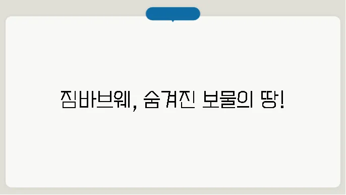 짐바브웨 인구, 경제력, 인종