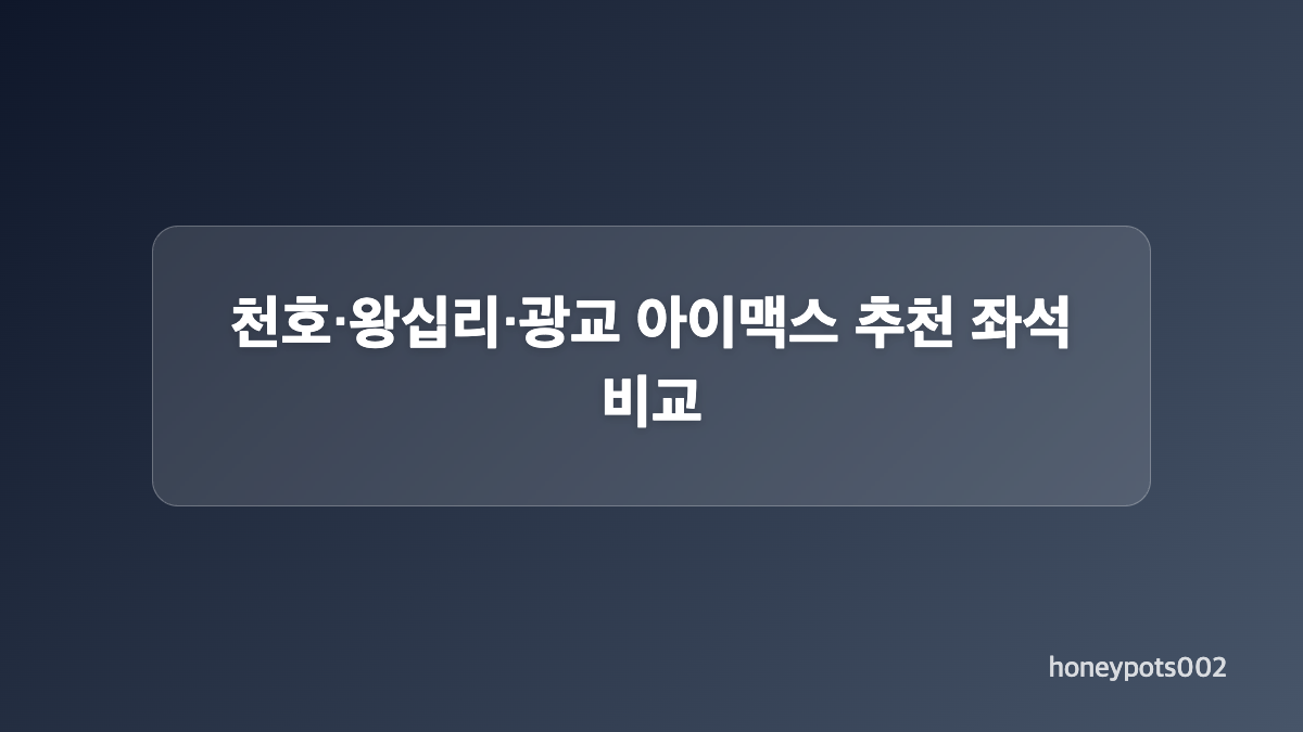 용산 아이맥스 명당 G~I열 중앙 추천 이유