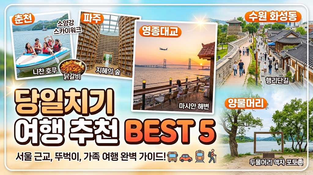 당일치기 여행 추천