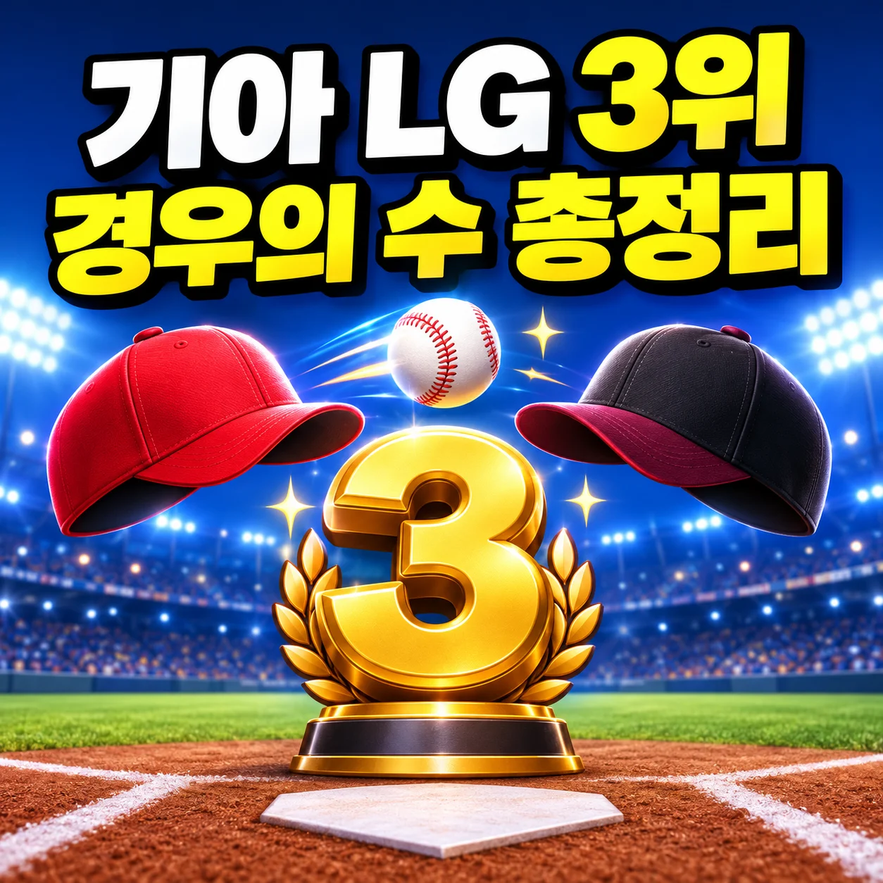 KIA&middot;LG 3위와 4위 차이와 승률 계산법