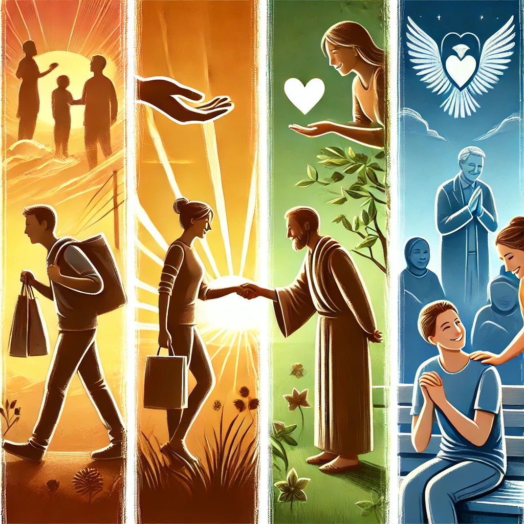 하루 동안 다른 사람에게 자비를 베푸는 따뜻한 모습을 담고 있습니다.