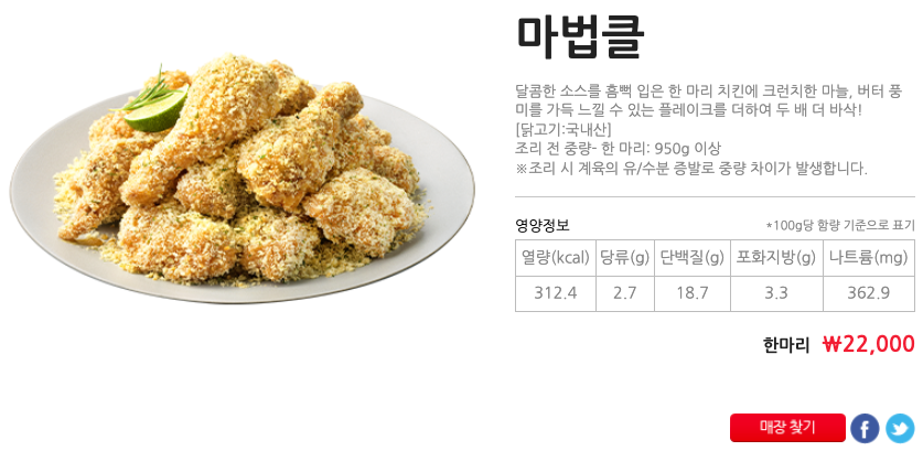 BHC치킨메뉴가격 및 2024년 최신