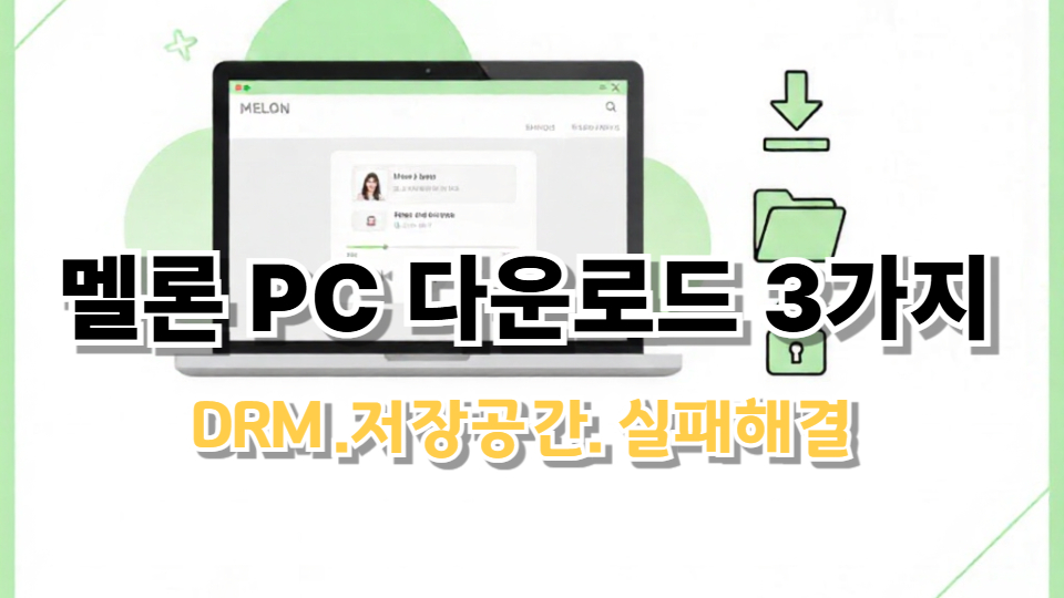 멜론 PC에서 음악 다운로드하는 3가지 방법 (2025 최신) &ndash; 초보도 5분 만에 가능
