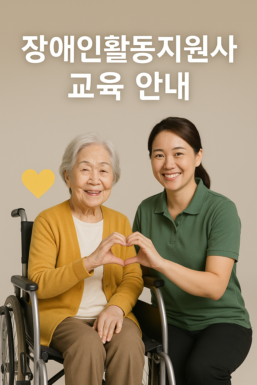 장애인활동 지원사 교육안내