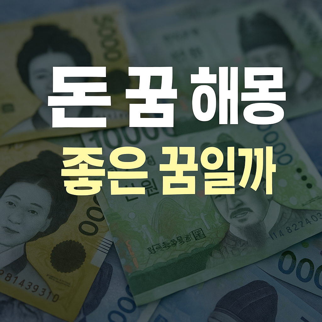 돈 꿈 해몽