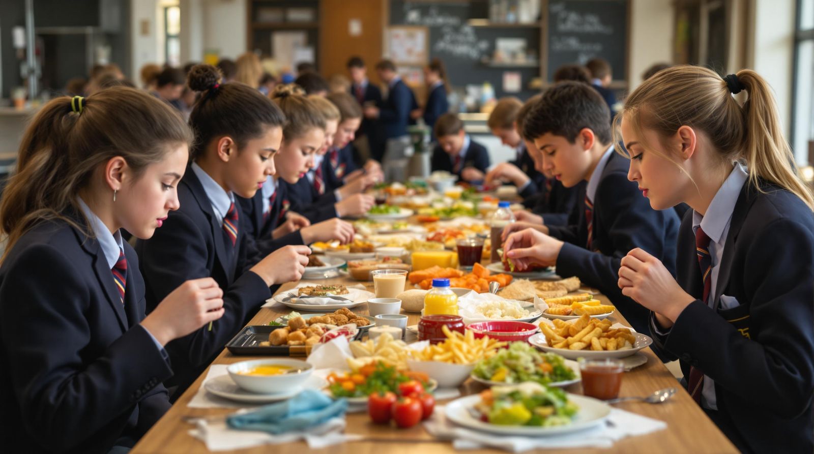 학생들을 위한 맞춤 요리, 식단 구성, 식생활 관리