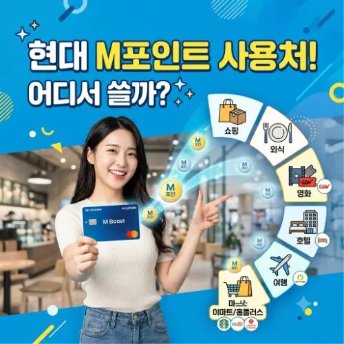 현대m카드 포인트 사용처 ❘ 숨은 자산 100% 찾아 쓰는 스마트 지출 가이드