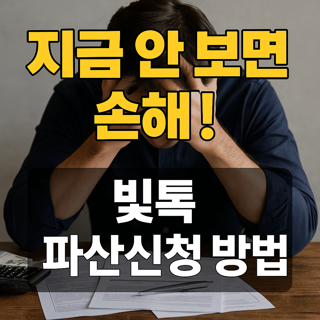 빚톡 파산신청 방법