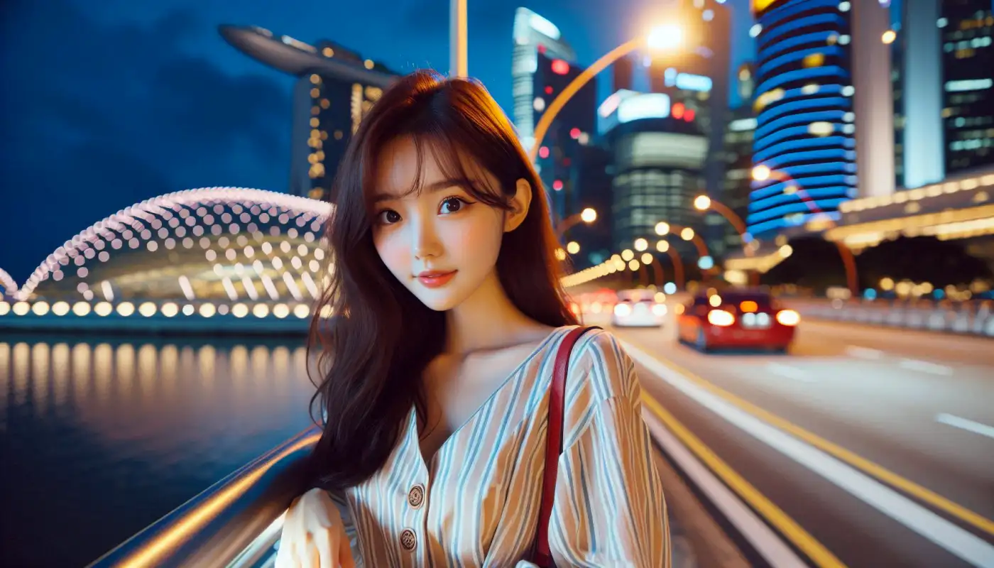 싱가포르-여행하기-좋은-날씨-관광하는-여성의-모습