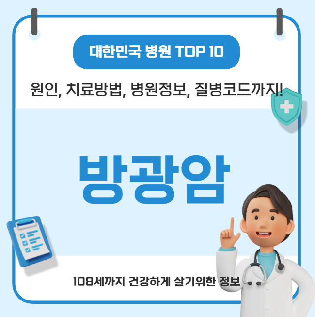 대한민국에서 방광암 치료 가장 잘하는 병원 TOP10, 질병코드
