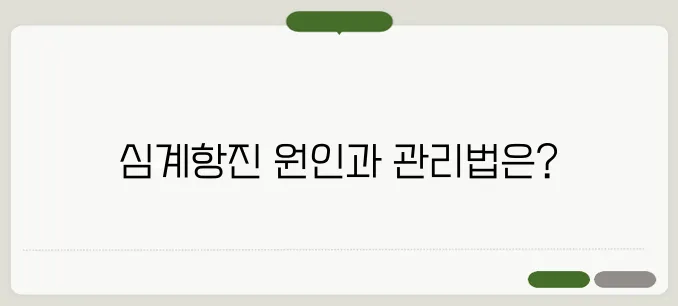 심계항진의 증상과 심장 건강 관리법
