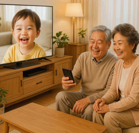 스마트폰 화면, 이제 큰 TV로 보세요