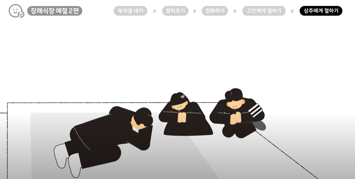 맞절을 한 번 한다