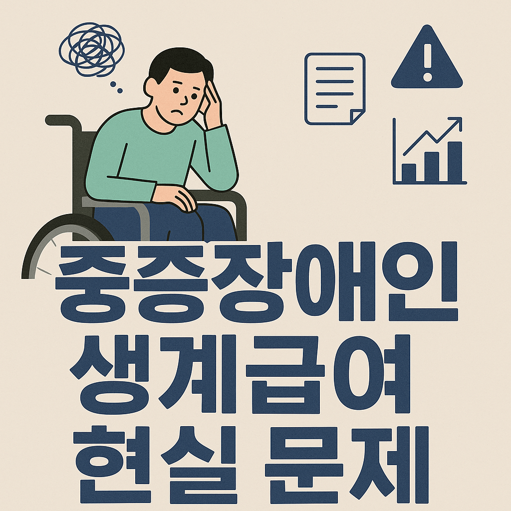 중증장애인 생계급여 제도의 현실적 문제점 및 해결방안 관련 사진