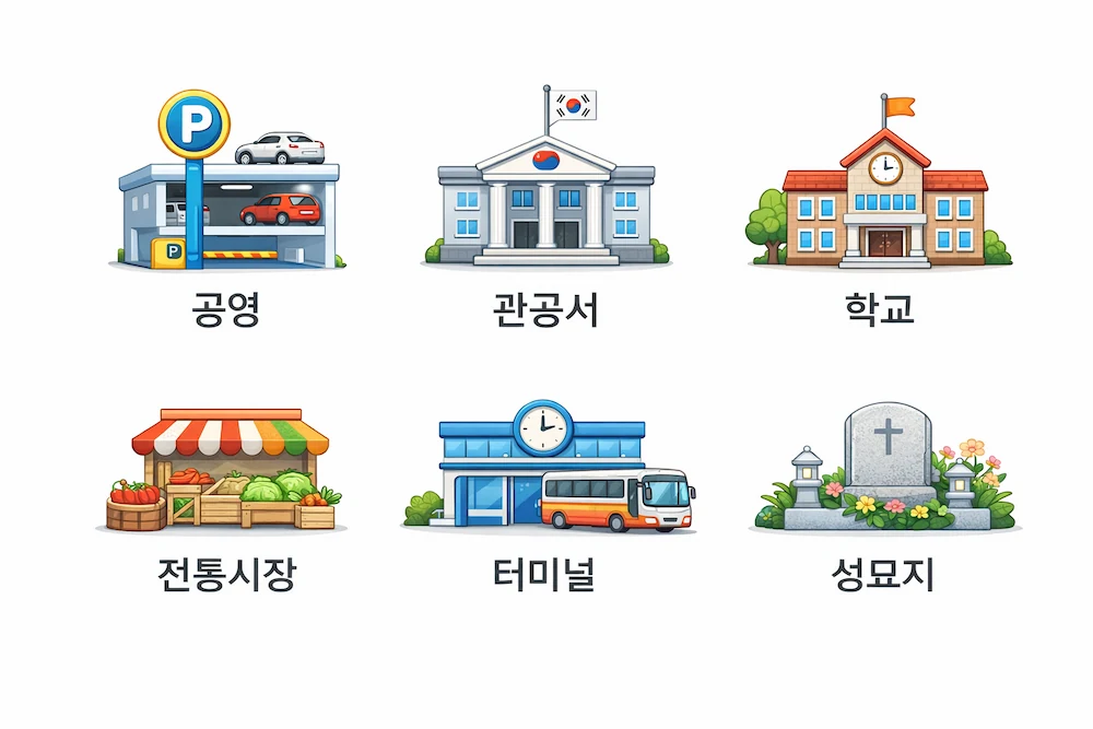 설 연휴 무료주차장 종류 공영주차장 관공서 학교 전통시장 터미널 성묘지