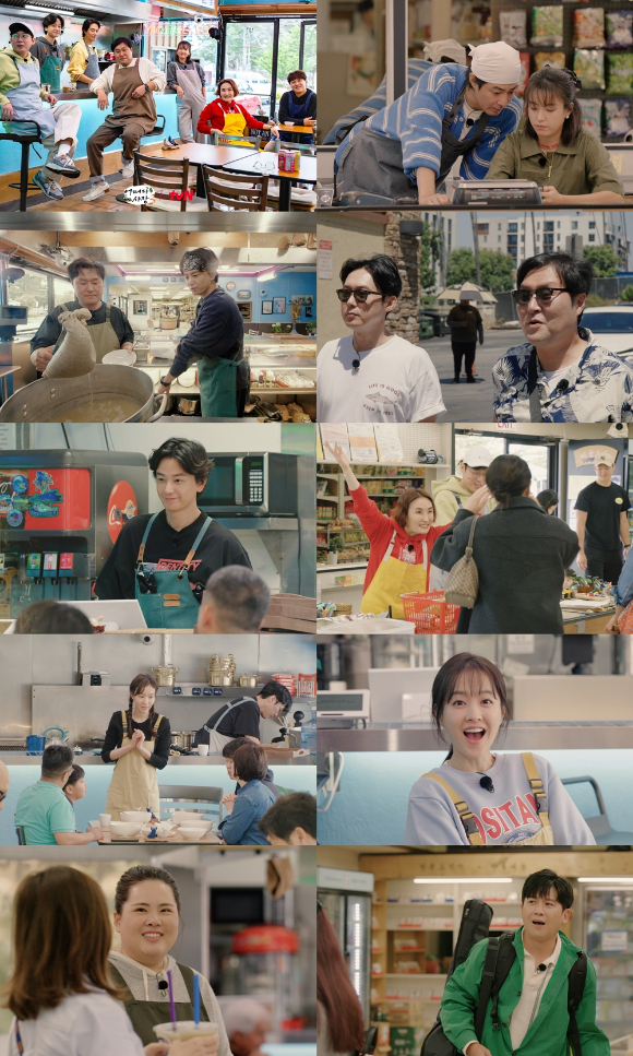오는 2월 1일 마지막 방송을 앞둔 tvN &#39;어쩌다 사장3&#39;에서 &#39;사장즈&#39; 차태현&#44; 조인성을 도와 맹활약을 펼친 &#39;직원즈&#39;(윤경호·박병은·임주환)&#44; &#39;알바즈&#39;(한효주·박경림·김아중·박보영·박인비)의 맹활약이 눈길을 끌었다. 마지막 방송에서는 가수 홍경민이 등장해 피날레를 장식할 예정이다. 사진은 &#39;어쩌다 사장3&#39; 방송화면. [사진=tvN]