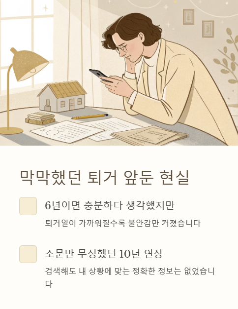 막막했던 퇴거 앞둔 현실