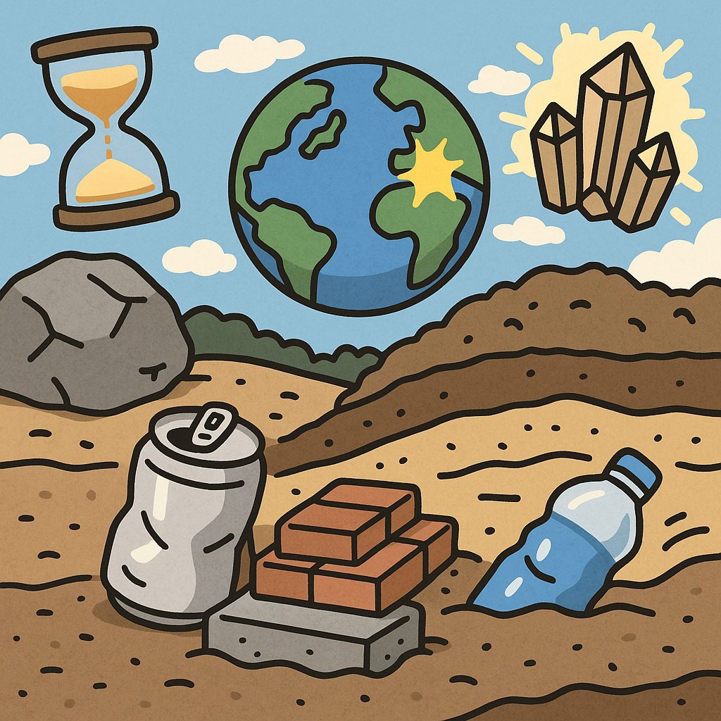 오늘의 광물이 내일의 화석이 된다