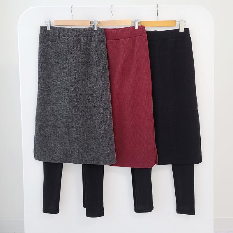 니트 밍크 기모 치랭스 치렝스 롱치마 레깅스