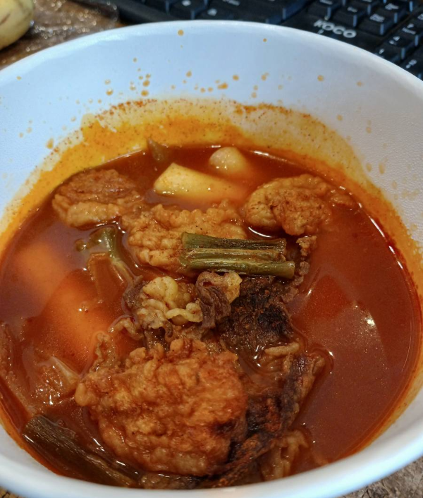 차돌떡볶이 완성하다